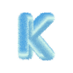 Fototapeta premium Fluffy Colored Typography 3D Letters
