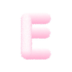 Fluffy Colored Typography 3D Letters