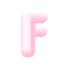 Fluffy Colored Typography 3D Letters