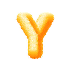 Fluffy Colored Typography 3D Letters