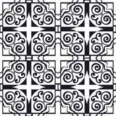 Seamless geometric modern art deco pattern background