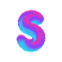 Fluffy Colored Letters
