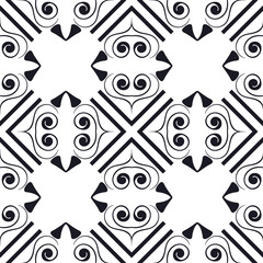 Vintage retro modern art deco ornamental seamless pattern