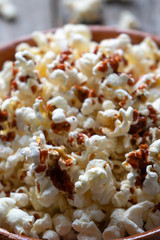 mexican pop corn with hot sauce