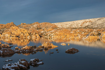 Winter Landscape Watson Lake Prescott Arizona