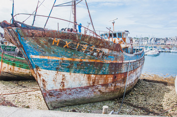 Fototapeta na wymiar Port de Camaret-sur-mer dans le Finistère en Bretagne, France