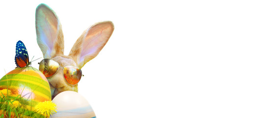 Ostern Kollage mit Osterhase