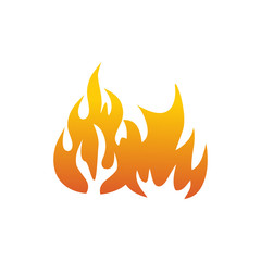 Fire icon logo design template