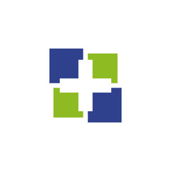 Fototapeta premium Medical and health care logo design vector template