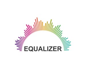 sound wave,pulse ilustration logo vector icon