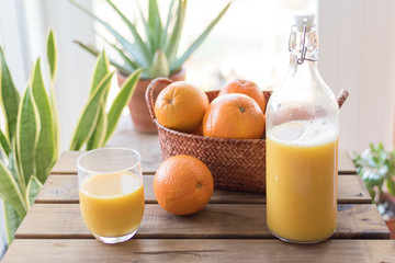 Process of fresh orange juice