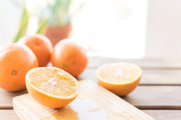 Process of fresh orange juice