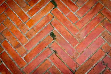 Old brick walls, brown background texture