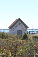 Boat Shed in Fall