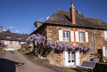 Allassac (Corrèze, France) - Vue printanière du Verdier bas