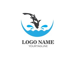 Koi fish logo vector