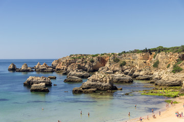 Fototapeta na wymiar Beach of Barranco das Canas in Algarve (Portugal)