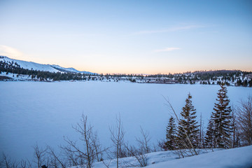 Frozen Lake Juna at Inyo National Forest - travel photography