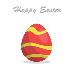 Cute, fun easter eggs cartoon illustration pattern