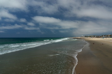 sea and sky in Santa Monica California USA