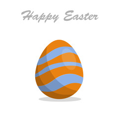 Cute, fun easter eggs cartoon illustration pattern