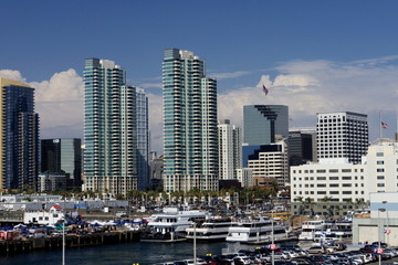 Fototapeta na wymiar skyline in San Diego california USA