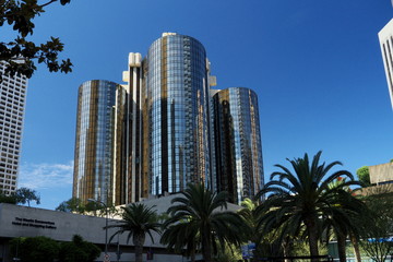 modern buildings in Los Angeles California USA