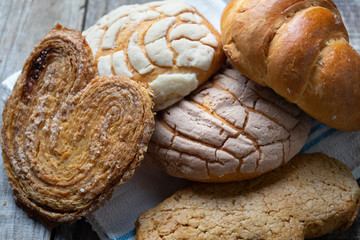 Set of mexican sweet bread