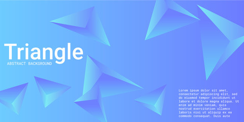 Triangular background. Abstract composition of 3d triangles.