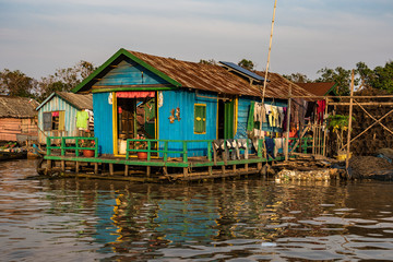 Floating village, Cambodia, Tonle Sap, Koh Rong island.