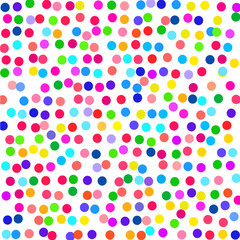 Multicolored circles on a white background.    