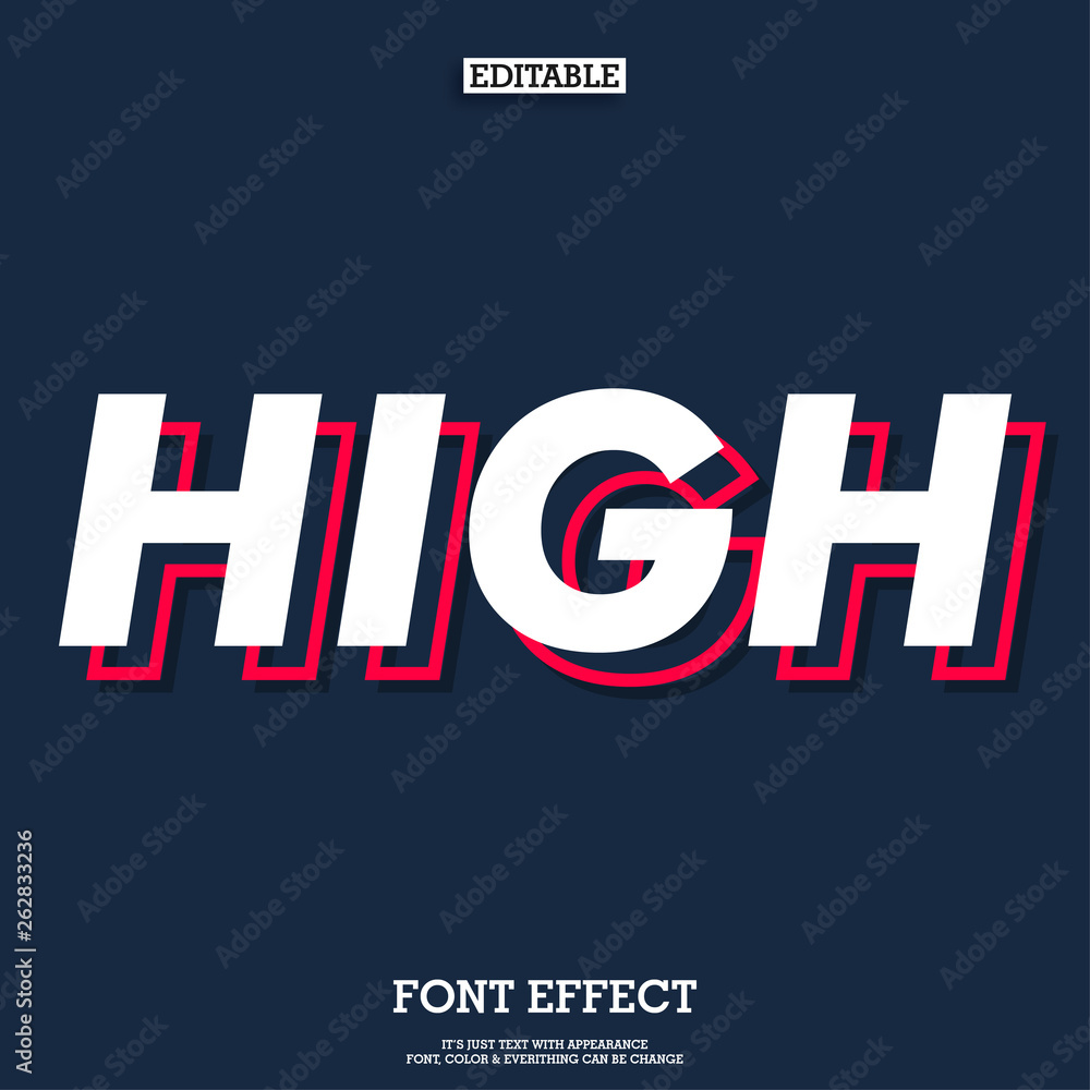 Poster simple minimalist font with modern style