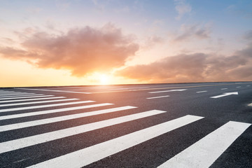 Road and Sky Landscape..