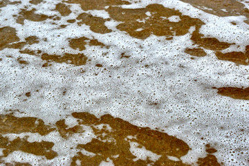 Foam on the water