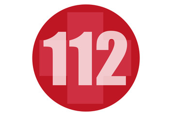 Botón rojo del 112.