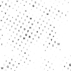 Abstract halftone texture with letters.