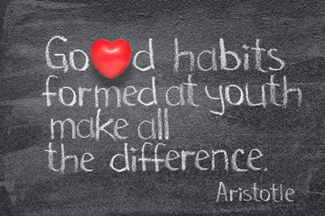 habits formed Aristotle
