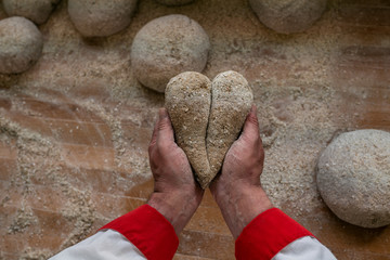 Walliser Roggenbrot aus Roggen gemeißelt in alter Tradition