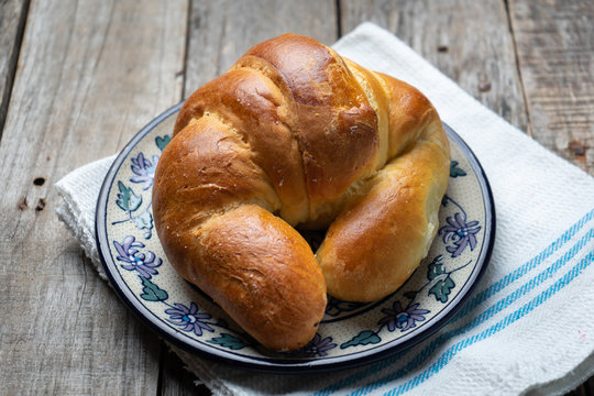 Sweet bread croissant