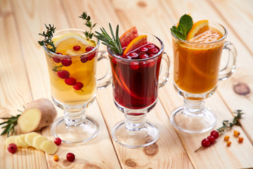 berry tea with herbs