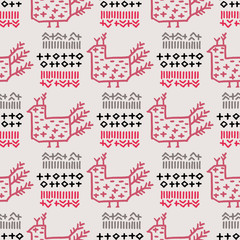 Fototapeta premium Folk pattern3