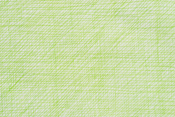  green crayon pattern on white paper background texture