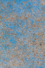 Rusty Blue Painted Metal Plate