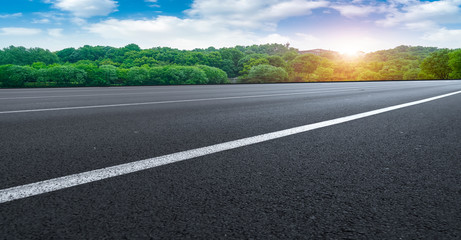 Fototapeta premium Natural Landscape of Road and Landscape Scenery..