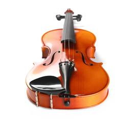 Violin isolated on white background