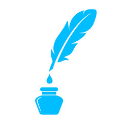 Quill pen vector icon