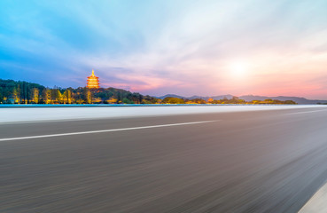Natural Landscape of Road and Landscape Scenery..
