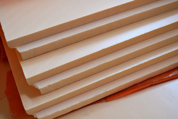 Extruded polystyrene foam boards