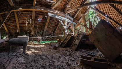 verwachsenes dachgeschoss panorama