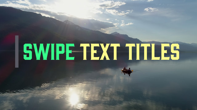 Swipe Text Titles